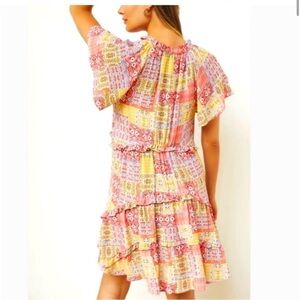 By Anthropologie Robin tiered mini dress